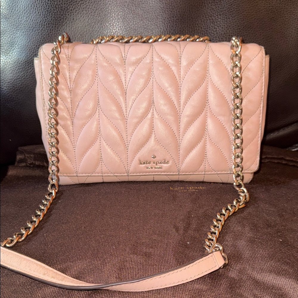 Kate Spade New York Pink blush Quilted purse